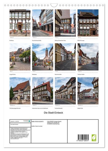 Produktbild: Die Stadt Einbeck (Wandkalender 2026 DIN A3 hoch), CALVENDO Monatskalender