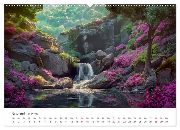 Produktbild: Kaskaden - Die Poesie des Wassers (Wandkalender 2026 DIN A2 quer), CALVENDO Monatskalender