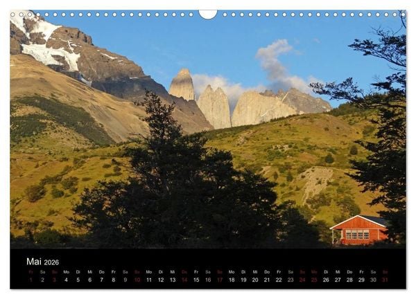 Produktbild: Im Nationalpark Torres del Paine (Chile) (Wandkalender 2026 DIN A3 quer), CALVENDO Monatskalender