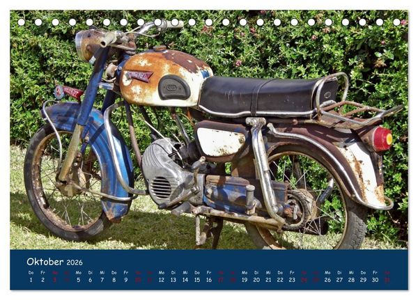 Produktbild: Vintage Mopeds (Tischkalender 2026 DIN A5 quer), CALVENDO Monatskalender