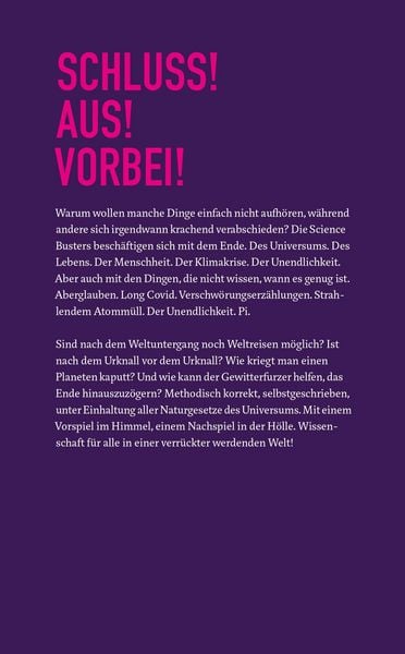 Produktbild: Aus! Die Wissenschaft vom Ende