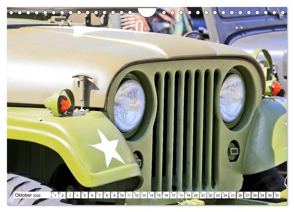 Produktbild: Willys Jeep im Detail vom Frankfurter Taxifahrer Petrus Bodenstaff (Wandkalender 2026 DIN A4 quer), CALVENDO Monatskalender