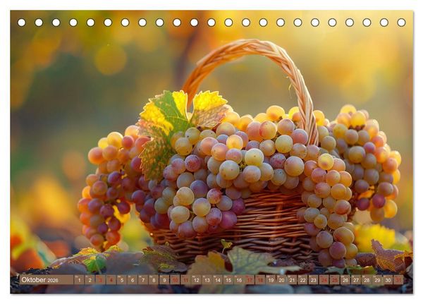 Produktbild: Wein begeistert (Tischkalender 2026 DIN A5 quer), CALVENDO Monatskalender