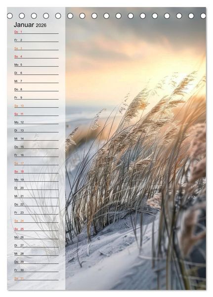 Produktbild: Maritim, Deutschlands K&uuml;sten (Tischkalender 2026 DIN A5 hoch), CALVENDO Monatskalender