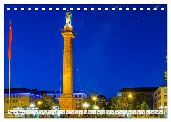 Produktbild: Ein Blick auf Darmstadt in Farbe (Tischkalender 2027 DIN A5 quer), CALVENDO Monatskalender