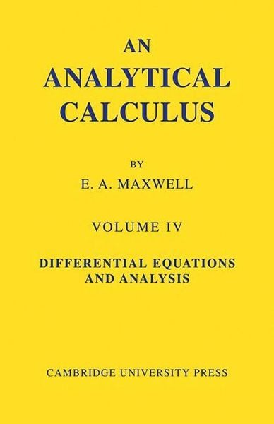 Produktbild: An Analytical Calculus