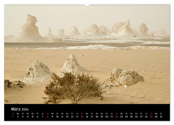 Produktbild: Weisse W&uuml;ste &Auml;gypten (Wandkalender 2026 DIN A2 quer), CALVENDO Monatskalender