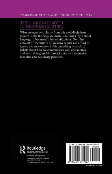 Produktbild: The Language Myth in Western Culture