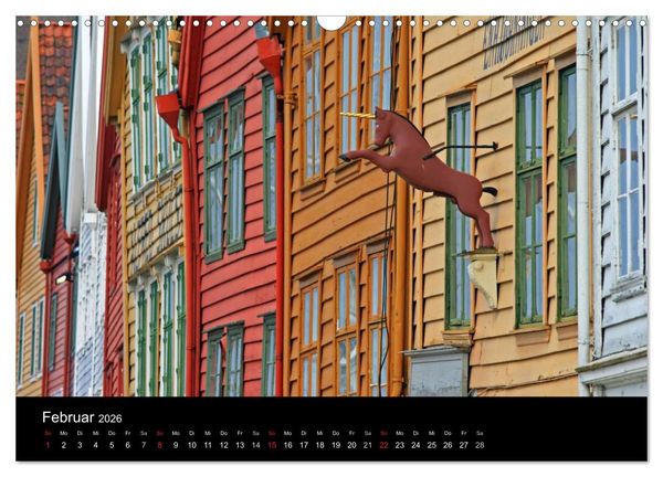 Produktbild: Hurtigruten - Entlang der norwegischen K&uuml;ste (Wandkalender 2026 DIN A3 quer), CALVENDO Monatskalender