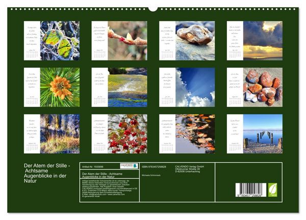 Produktbild: Der Atem der Stille - Achtsame Augenblicke in der Natur (hochwertiger Premium Wandkalender 2026 DIN A2 quer), Kunstdruck in Hochglanz