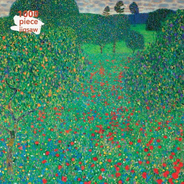 Puzzle - Gustav Klimt: Feld mit Mohn