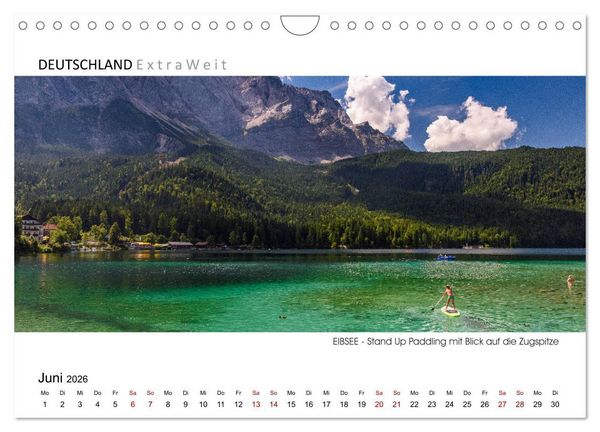Produktbild: Wei&szlig;blaue Impressionen vom Eibsee (Wandkalender 2026 DIN A4 quer), CALVENDO Monatskalender