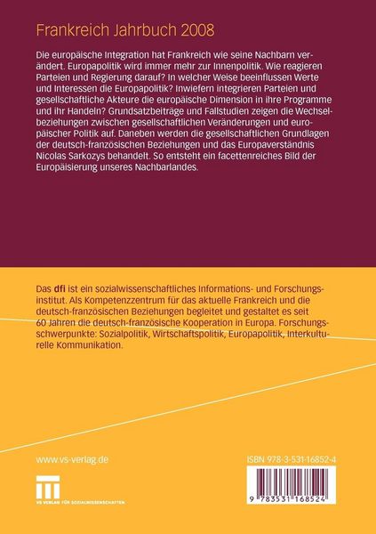 Produktbild: Frankreich Jahrbuch 2008