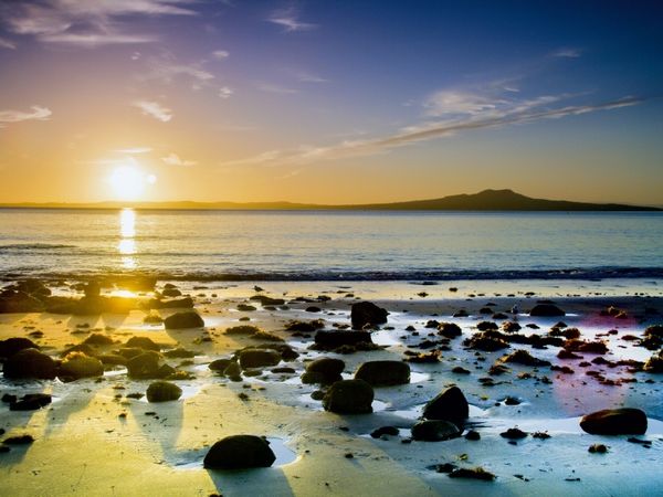 Produktbild: CALVENDO Puzzle Sonnenaufgang in der Murray Bay 1000 Teile Puzzle quer | 1000 Teile Lege-Gr&ouml;&szlig;e 64 &times; 48 cm Foto-Puzzle f&uuml;r gl&uuml;ckliche Stunden