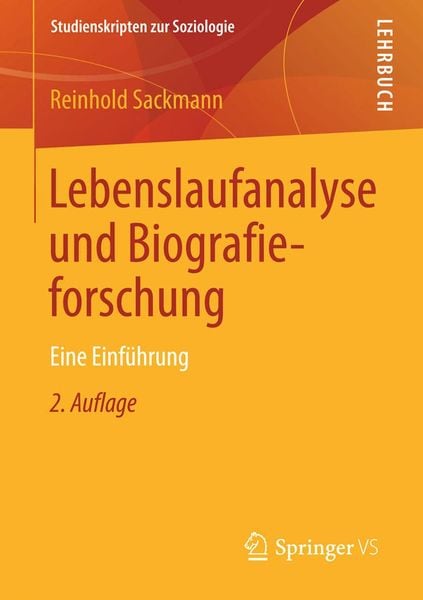 Produktbild: Lebenslaufanalyse und Biografieforschung