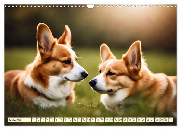 Produktbild: Welsh Corgi Pembroke (Wandkalender 2026 DIN A3 quer), CALVENDO Monatskalender