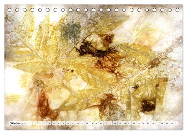 Produktbild: Botanical Printing - Magische Pflanzendrucke (Tischkalender 2027 DIN A5 quer), CALVENDO Monatskalender