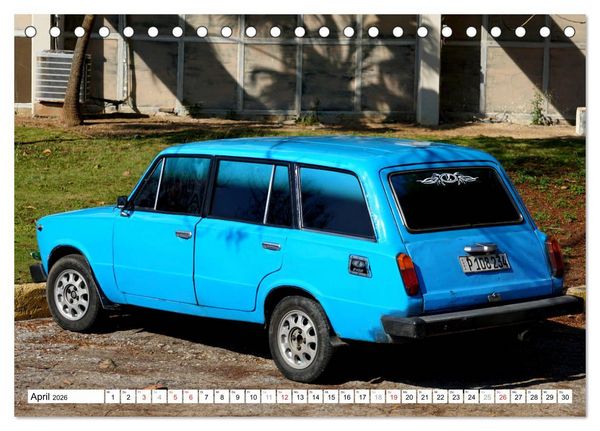 Produktbild: LADA KOMBI - Die sowjetische Auto-Legende WAS-2102 (Tischkalender 2026 DIN A5 quer), CALVENDO Monatskalender