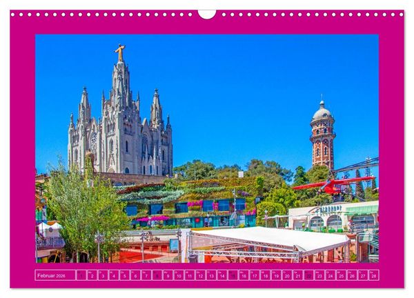 Produktbild: Ein Herz f&uuml;r Barcelona (Wandkalender 2026 DIN A3 quer), CALVENDO Monatskalender