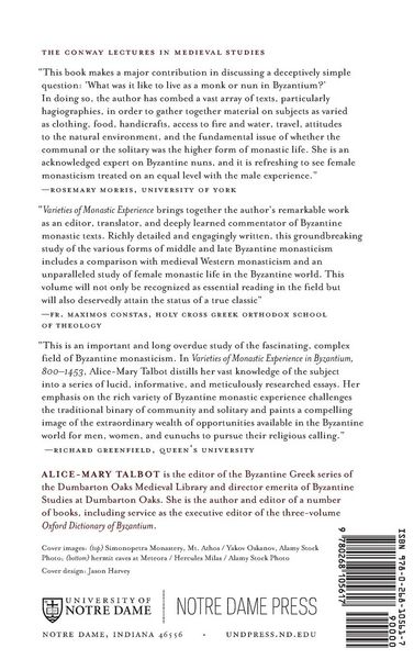 Produktbild: Varieties of Monastic Experience in Byzantium, 800-1453
