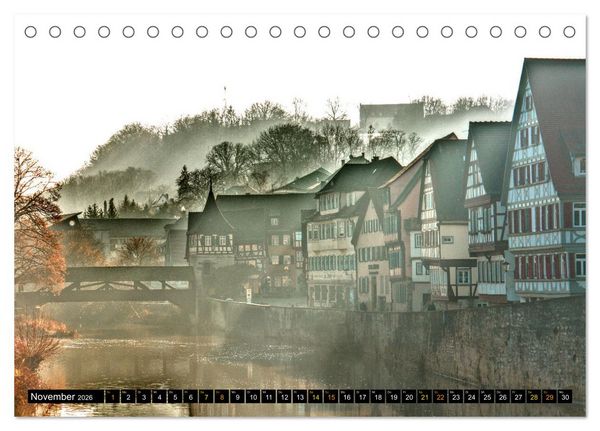 Produktbild: Facettenreiches Fachwerk (Tischkalender 2026 DIN A5 quer), CALVENDO Monatskalender