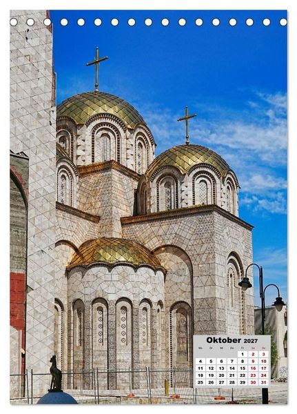 Produktbild: Orthodoxe Kirchen in Nordmazedonien (Tischkalender 2027 DIN A5 hoch), CALVENDO Monatskalender