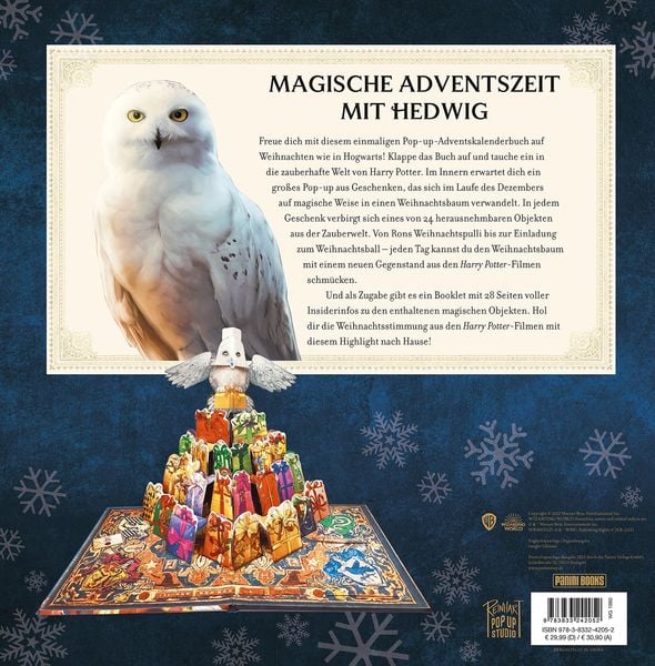Produktbild: Aus den Filmen zu Harry Potter: Hedwig - ein magischer Pop-up Adventskalender