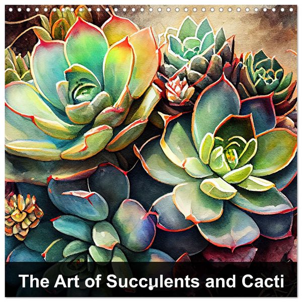 Produktbild: The Art of Succulents and Cacti (Wall Calendar 2026 12 &times; 12 Inch) CALVENDO 12 Month Wall Calendar