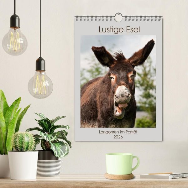 Produktbild: Lustige Esel - Langohren im Portr&auml;t (Wandkalender 2026 DIN A4 hoch), CALVENDO Monatskalender