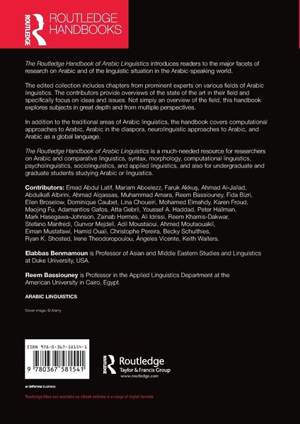 Produktbild: The Routledge Handbook of Arabic Linguistics