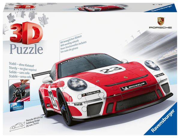 Produktbild: 3D Puzzle 108 Teile - Porsche 911 GT3 Cup "Salzburg Design"