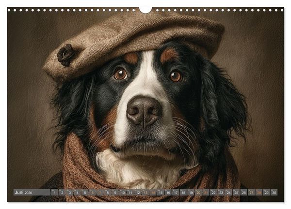 Produktbild: Tierisch gut angezogen (Wandkalender 2026 DIN A3 quer), CALVENDO Monatskalender