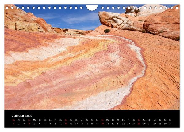 Produktbild: Sand und Stein 2026 (Wandkalender 2026 DIN A4 quer), CALVENDO Monatskalender
