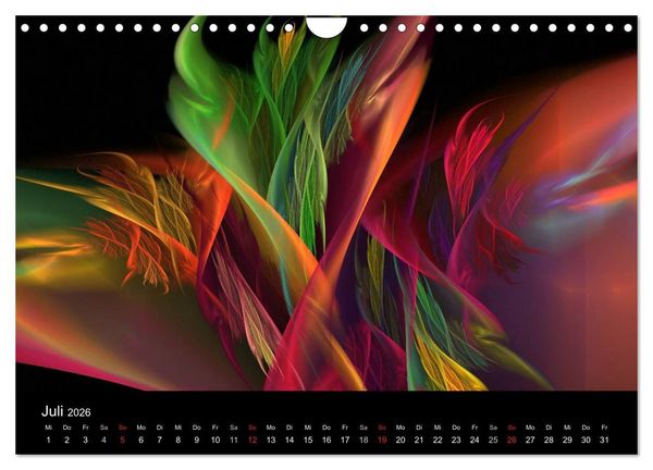 Produktbild: Wunderbare Welt der Farben 2026 (Wandkalender 2026 DIN A4 quer), CALVENDO Monatskalender