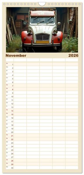 Produktbild: Familienplaner 2026 - Vergessene Legenden mit 5 Spalten (Wandkalender, 21 x 45 cm) CALVENDO