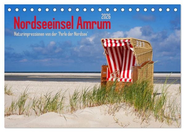 Produktbild: Nordseeinsel Amrum (Tischkalender 2026 DIN A5 quer), CALVENDO Monatskalender