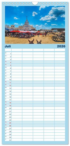 Produktbild: Familienplaner 2026 - Andalusien, Architektur und Tradition mit 5 Spalten (Wandkalender, 21 x 45 cm) CALVENDO
