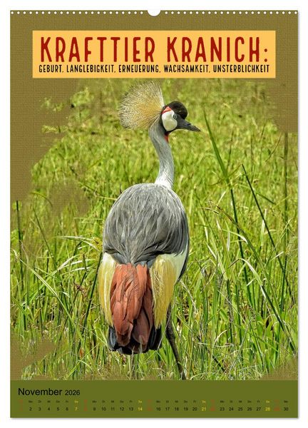 Produktbild: Afrikanische Krafttiere und deren Bedeutung (Wandkalender 2026 DIN A2 hoch), CALVENDO Monatskalender