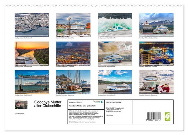 Produktbild: Goodbye Mutter aller Clubschiffe (hochwertiger Premium Wandkalender 2026 DIN A2 quer), Kunstdruck in Hochglanz