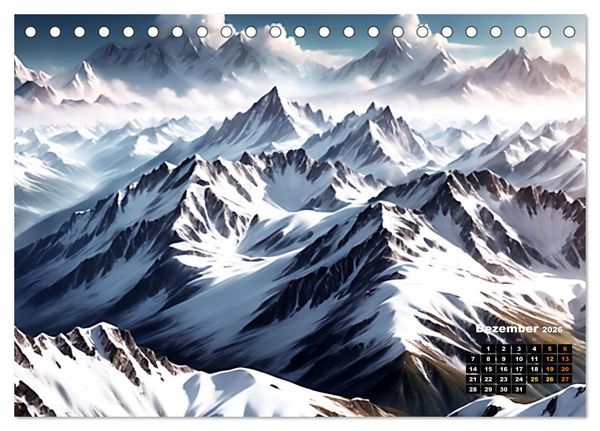 Produktbild: Von oben betrachtet Landschaften aus der Vogelperspektive (Tischkalender 2026 DIN A5 quer), CALVENDO Monatskalender