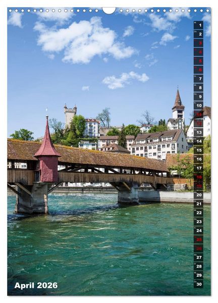 Produktbild: Willkommen in Luzern (Wandkalender 2026 DIN A3 hoch), CALVENDO Monatskalender