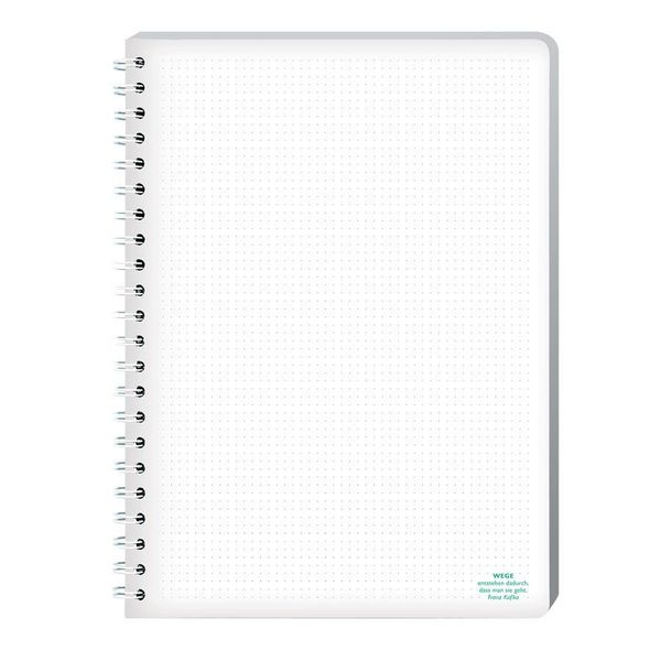 Produktbild: Ringbuch A4, "Wege entstehen dadurch, dass man sie geht." (Franz Kafka)