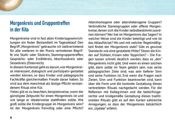 Produktbild: Morgenkreis-Update: Das bew&auml;hrte Kita-Ritual partizipativ weiterentwickeln