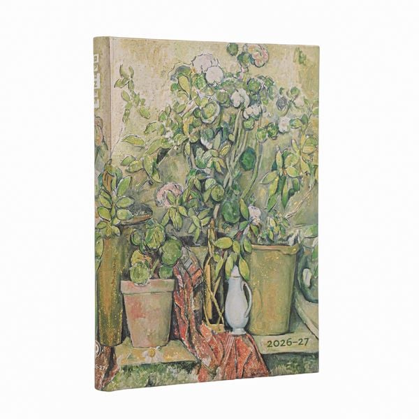 Produktbild: 18-Monatskalender 2026 - 2027 Cezannes Terrakotta-T&ouml;pfe und Blumen Midi Horizontal