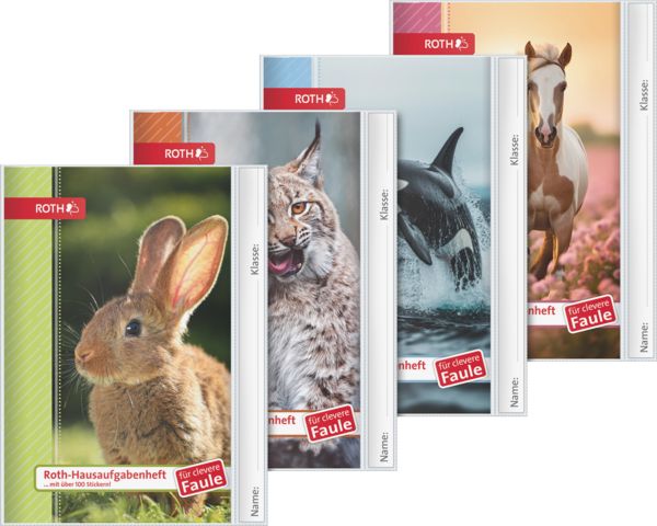 Produktbild: Brunnen Aufgabenheft A5 56 Bl Tiere