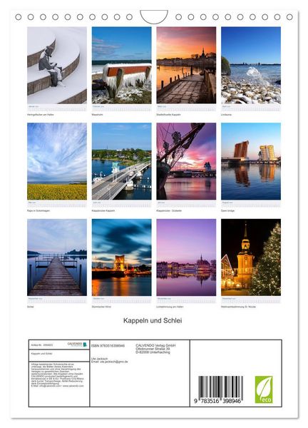 Produktbild: Kappeln und Schlei (Wandkalender 2026 DIN A4 hoch), CALVENDO Monatskalender