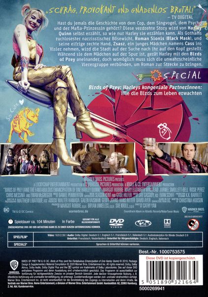 Produktbild: Birds of Prey - The Emancipation of Harley Quinn