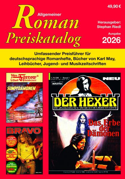 Allgemeiner Roman Preiskatalog 2026, Taschenbuch von Stefan Riedl, SR Verlag, 978-3-947800-55-1