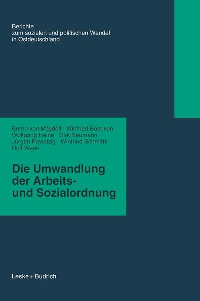 Produktbild: Die Umwandlung der Arbeits- und Sozialordnung