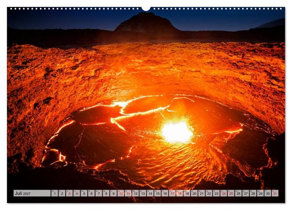 Produktbild: Die sch&ouml;nsten Vulkane Afrikas (hochwertiger Premium Wandkalender 2027 DIN A2 quer), Kunstdruck in Hochglanz